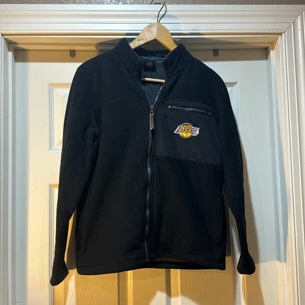 LA LAKERS black fleece jacket.